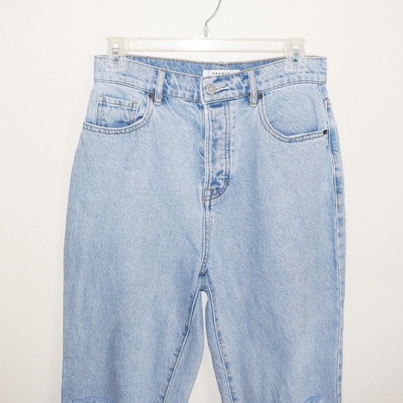 PacSun Ripped High Waisted Straight Leg Jeans - Picture 5 of 9